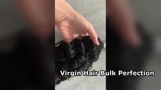 100 Human Hair Bulk เวียดนาม Virgin Hair