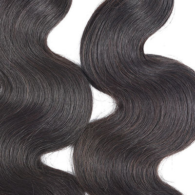 Virgin Remy ผมบราซิล 10 นิ้ว สีดํา หัวมนุษย์ Bundles Weft
