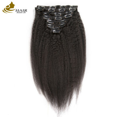 การขยายผมสีดําธรรมชาติ สายสับสับในยาว Kinky สูง ODM