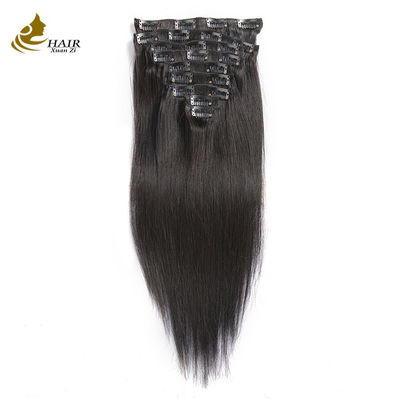 Remy 24 นิ้ว Clip ใน Hair Extensions 100% Virgin ในจํานวนมาก OEM