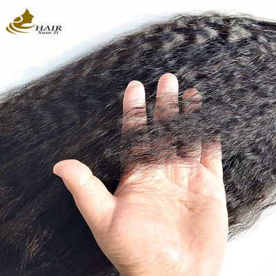 Kinky Straight Prebonded Nano Human Hair Extensions สีดําธรรมชาติ 18 นิ้ว