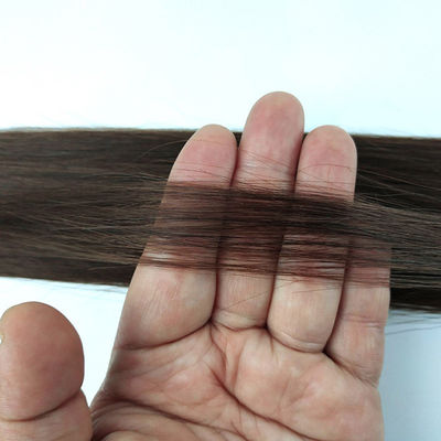 100% Remy หัวผมมนุษย์ สายตรงคลื่นเส้นเทปผม Hair Extensions สําหรับผู้หญิง