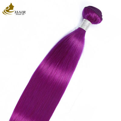 สีชมพู หัวผมมนุษย์ สายตรง Bundle Virgin Human Hair