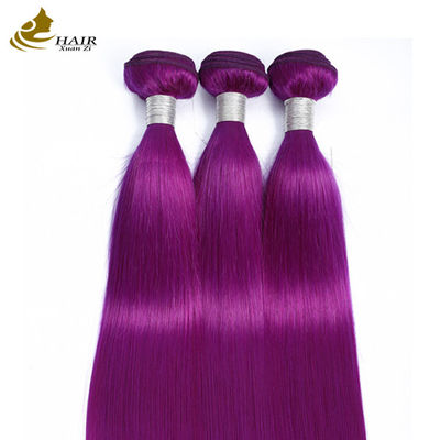 สีชมพู หัวผมมนุษย์ สายตรง Bundle Virgin Human Hair