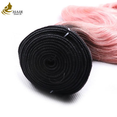 ราคาโรงงาน หัวผมมนุษย์อินเดียบริสุทธิ์สด 1b / สีชมพู ร่างกายคลื่น