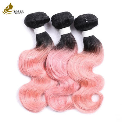 ราคาโรงงาน หัวผมมนุษย์อินเดียบริสุทธิ์สด 1b / สีชมพู ร่างกายคลื่น
