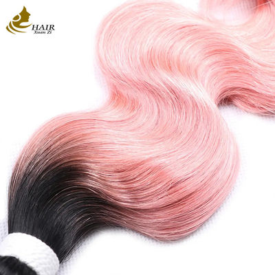 ราคาโรงงาน หัวผมมนุษย์อินเดียบริสุทธิ์สด 1b / สีชมพู ร่างกายคลื่น