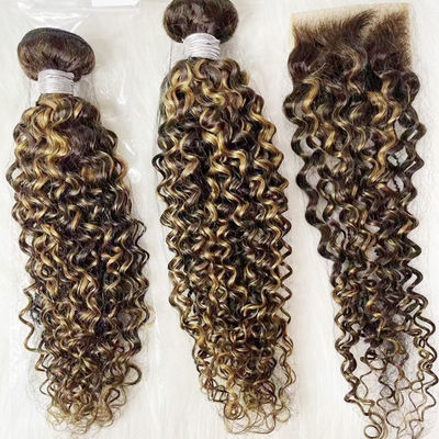 ไม่ผ่านการแปรรูป บราซิล สายตรง Wholesale Ombre Human Hair Extensions Weave Bundles