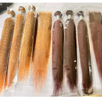 ขายปลีก Ombre ขยายผมมนุษย์ บราซิล Kinky Straight Yaki Hair Weave Bundles