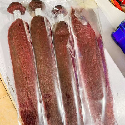 ขายปลีก Ombre ขยายผมมนุษย์ บราซิล Kinky Straight Yaki Hair Weave Bundles