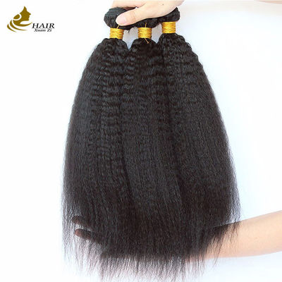 บราซิล เนื้อเยื่อ Yaki หัวผมคนตรง Kinky สายตรง Bundles หนา Bundles