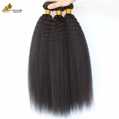 บราซิล เนื้อเยื่อ Yaki หัวผมคนตรง Kinky สายตรง Bundles หนา Bundles