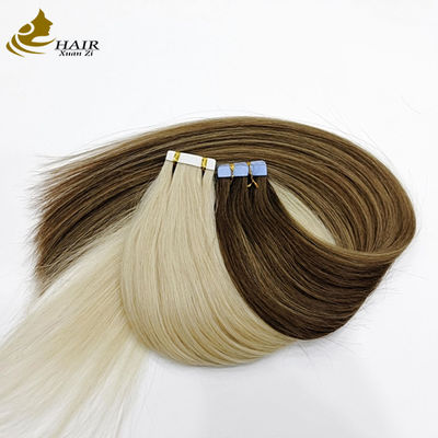 60 เส้นผมมนุษย์ PU เทป Hair Extension With Tangle Free Design การออกแบบแบบที่ไม่ยุ่งยาก