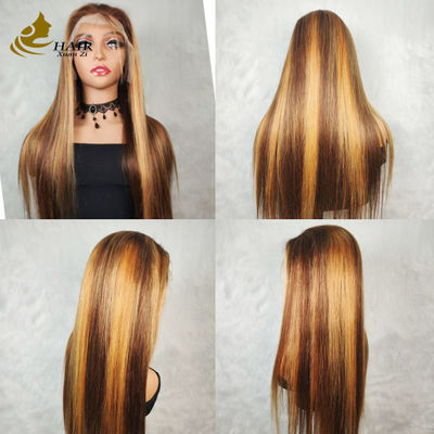 หัวผมมนุษย์ชาวเวียดนาม Kinky Curl P427 สีเปียโน 13X4 ผ้าใบหน้า