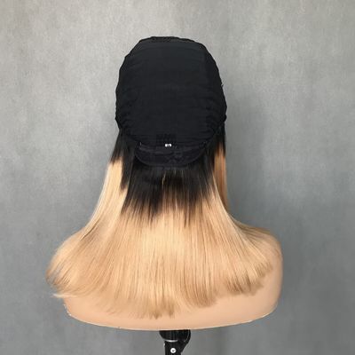 U Part Wig T1b/27 สี สําหรับมือใหม่ Friendly Straight Glueless Protective Style หัวผมมนุษย์ Wig ความหนาแน่น 150%