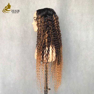 U / V ส่วน Wig ผมมนุษย์กับคลิม Super สะดวก