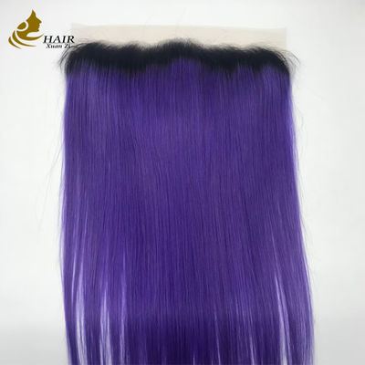 50-120 กรัม 13X6 สวิสเลซ ผมบราซิลแท้ 100% ผมแท้บริสุทธิ์แบบตรง Lace Closure