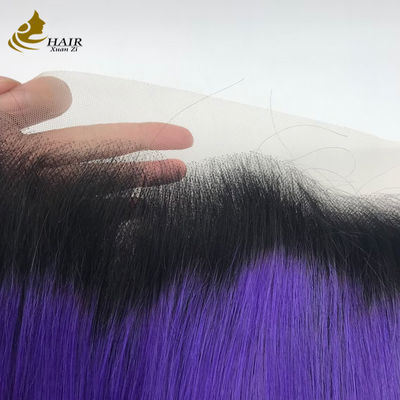 50-120 กรัม 13X6 สวิสเลซ ผมบราซิลแท้ 100% ผมแท้บริสุทธิ์แบบตรง Lace Closure