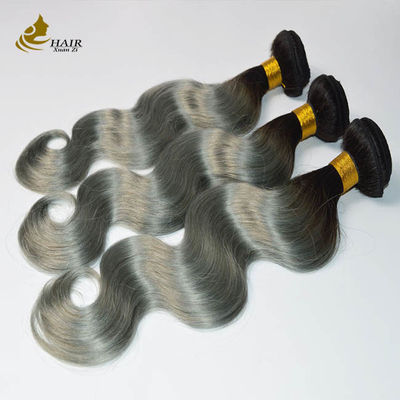 สีบราซิลเนียมผม 24 นิ้ว Hair Extensions Bundles สายใย