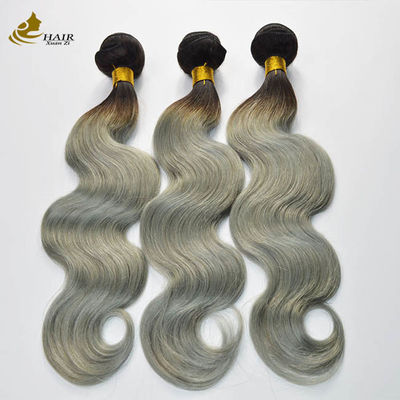 สีบราซิลเนียมผม 24 นิ้ว Hair Extensions Bundles สายใย
