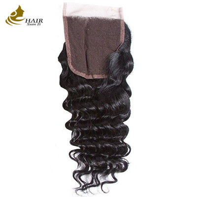 12A Grade Deep Wave Virgin Human Hair Bundles 95-100g ด้วยการปิดตามสั่ง