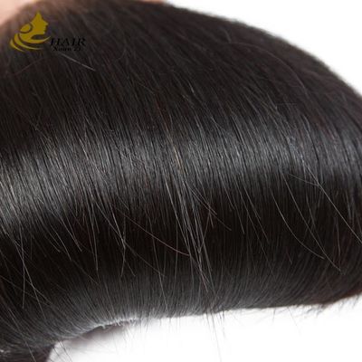 ไม่ผ่านการแปรรูป บราซิล Remy ขยายผมมนุษย์ สายตรงกับปิด