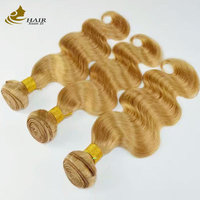 สีน้ําตาล Remy Ombre ขยายผมมนุษย์ ร่างกายคลื่น Bundles ด้วยปิดเชือก
