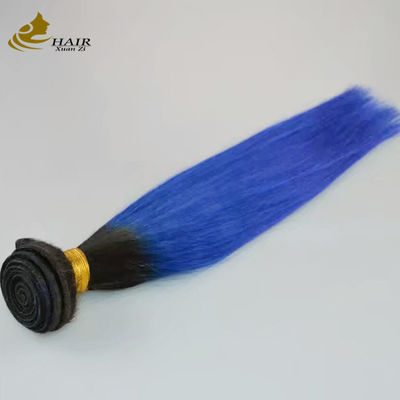 สาวแร่ บราซิล โมเบร ย์ ยืดผมมนุษย์ แบนด์สีฟ้า 1B