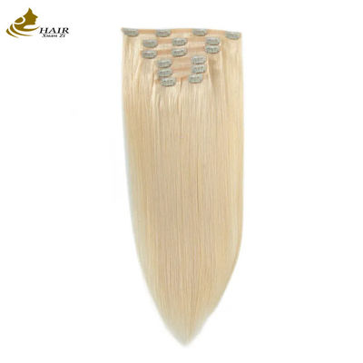 613 สี 30 นิ้ว Clip ใน Hair Extensions เส้นผมหางม้า