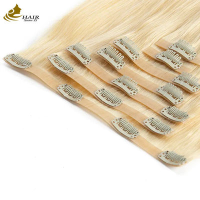 613 สี 30 นิ้ว Clip ใน Hair Extensions เส้นผมหางม้า