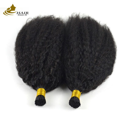ไมโครลุป แบน Prebonded Hair Extensions คินกี้ สายตรง หัวผมมนุษย์