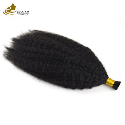 ไมโครลุป แบน Prebonded Hair Extensions คินกี้ สายตรง หัวผมมนุษย์