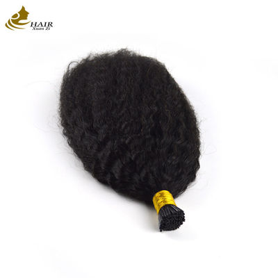 ไมโครลุป แบน Prebonded Hair Extensions คินกี้ สายตรง หัวผมมนุษย์