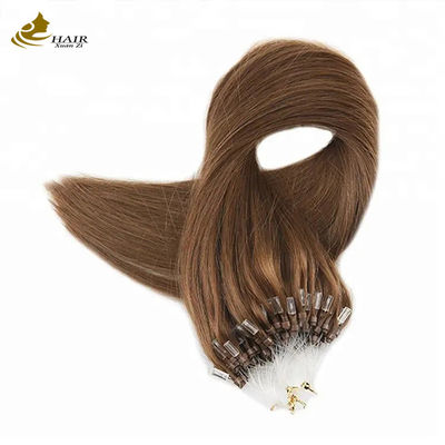 100% Virgin Human Nano Micro Ring Hair Extension สีน้ําตาล