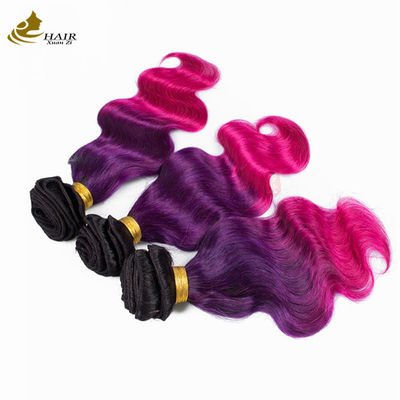 12A ขยายผมมนุษย์ ร่างกายคลื่น สีม่วง สีบริเวณเส้นผม