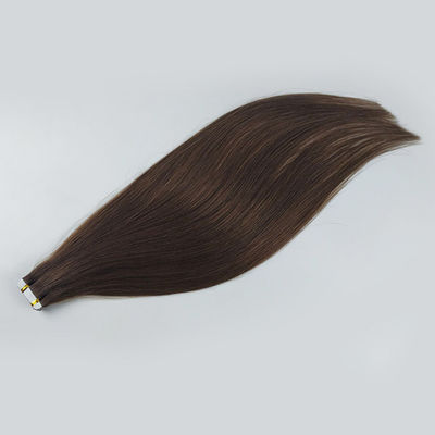 100% Remy หัวผมมนุษย์ สายตรงคลื่นเส้นเทปผม Hair Extensions สําหรับผู้หญิง