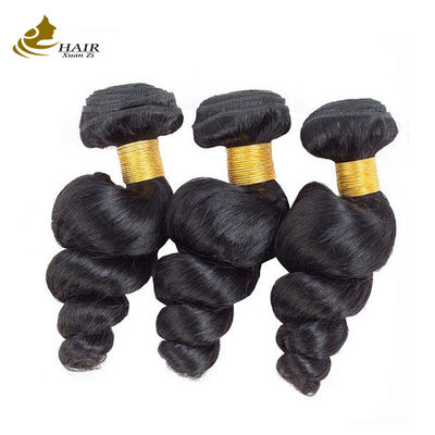 ไม่ผ่านการแปรรูป 100% ของมนุษย์ธรรมชาติ บราซิล Virgin Loose Wave Hair Bundle