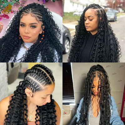 ไม่มีกาว 5*5 พร้อมที่จะไป Curly Wig ง่ายที่จะสวม Pre Bleached มินิ Knots ผ้าใบ Wig