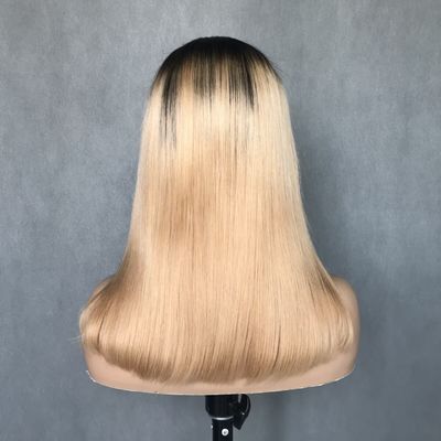 U Part Wig T1b/27 สี สําหรับมือใหม่ Friendly Straight Glueless Protective Style หัวผมมนุษย์ Wig ความหนาแน่น 150%