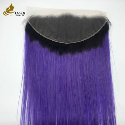 50-120 กรัม 13X6 สวิสเลซ ผมบราซิลแท้ 100% ผมแท้บริสุทธิ์แบบตรง Lace Closure