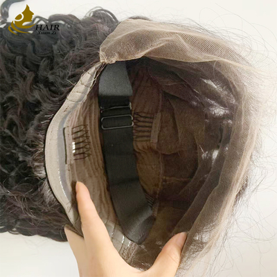 250% ความหนาแน่น 20 นิ้วธรรมชาติน้ําดําคลื่น HD 13 * 6 ไม่มีกาวครบครันผ้าขนขนนก