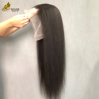 วิกผมหน้าลูกไม้ผมแท้ 360 Full Yaki Preplucked Exotic Kinky Straight